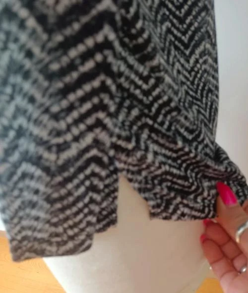 Blusa de mangas 3/4 preta e branca tamanho XS/34 – photo 4